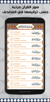 المصحف الحسني المغربي برواية و android App screenshot 2